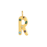 Initial letter met edelstenen