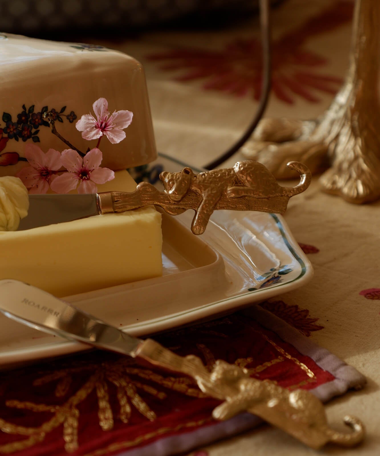 Jenna leopard butter knife