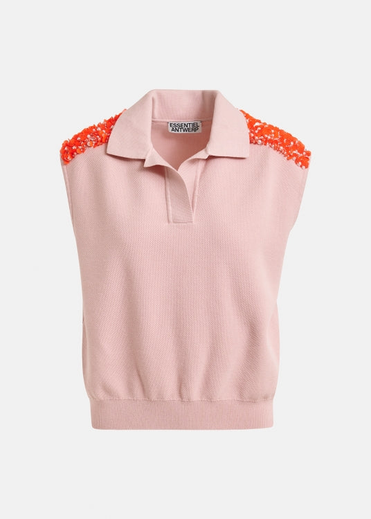 Joline Embroidered Knit Polo