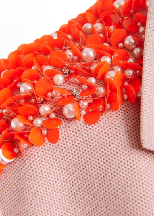 Joline Embroidered Knit Polo