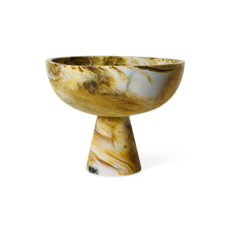 Marbled bowl on base