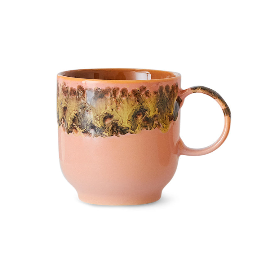 KST0007 70s ceramics: café mug, lush