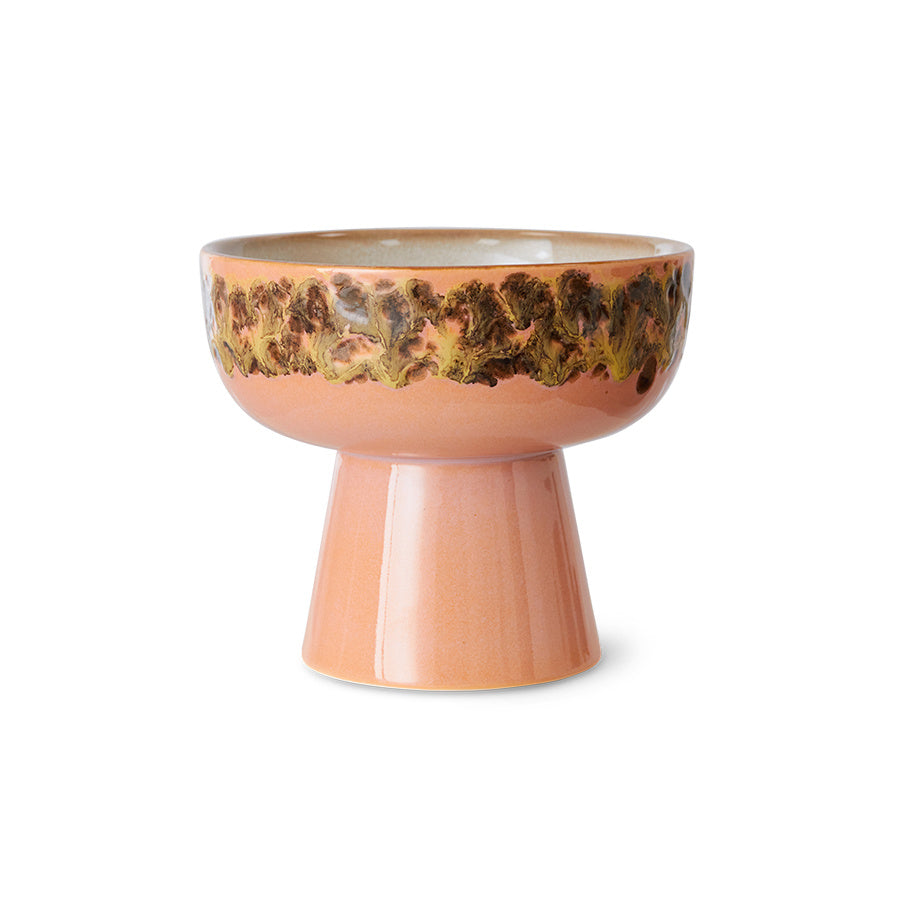KST0053 70s ceramics: tapas bowl on base, lush L