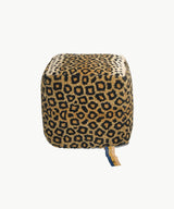 Leopard Pouf klein