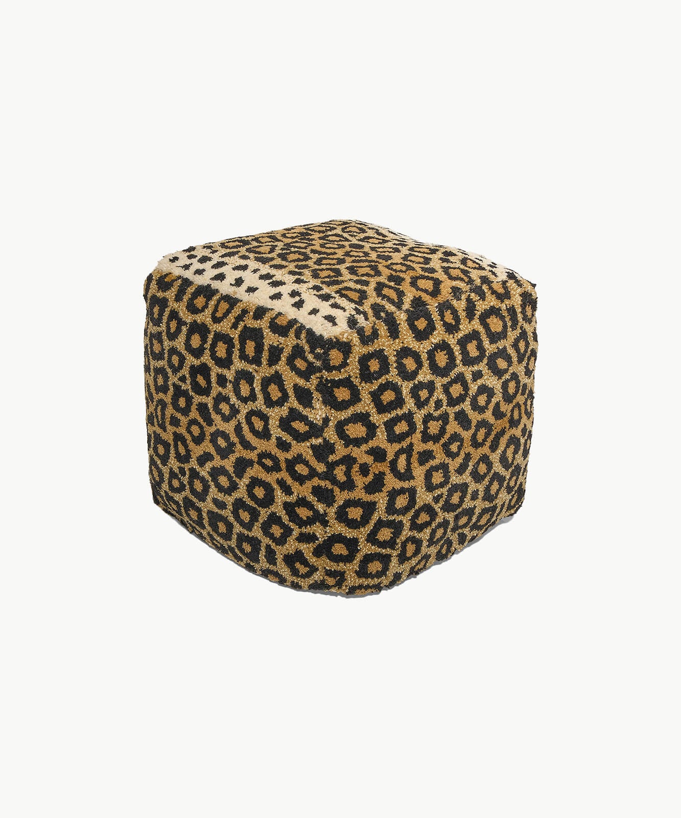Leopard pouf small