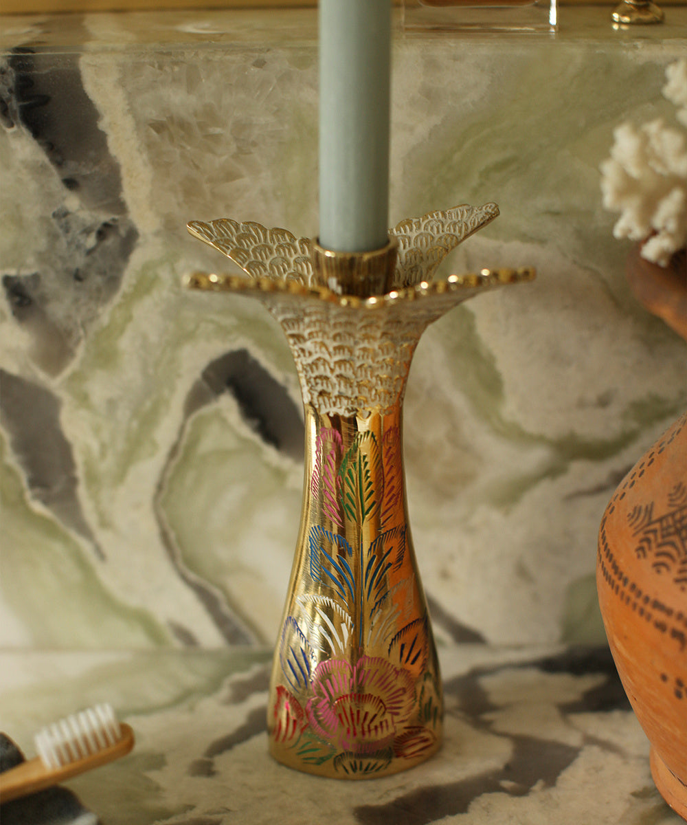 Miracle fish candle holder large