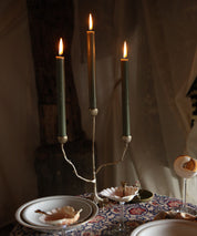 Misty triple candle holder