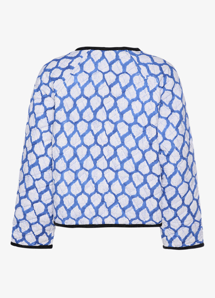 Suvanna Jacket - Organic Cotton Blue Leaves