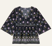 1E24NARR Short sleeve blouse - Bleunuit