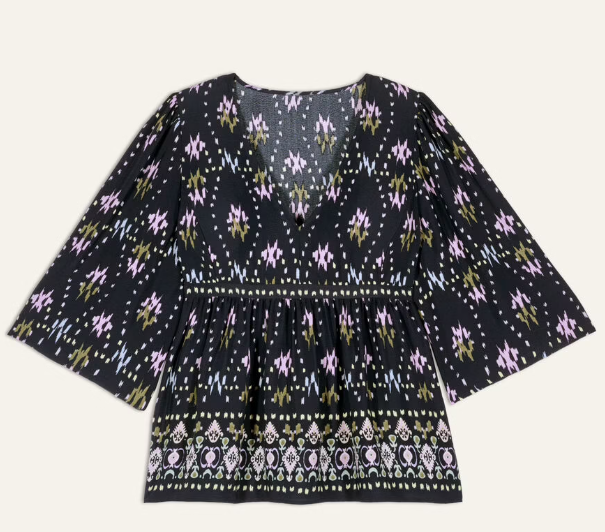 1E24NARR Short sleeve blouse - Bleunuit