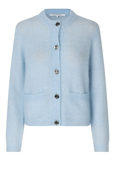 Anneleen Knit Cardigan - Skywriting