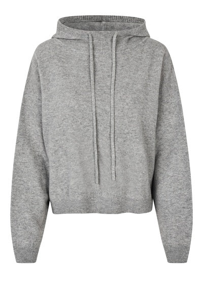 Lounge Knit Hoodie - Grey Melange