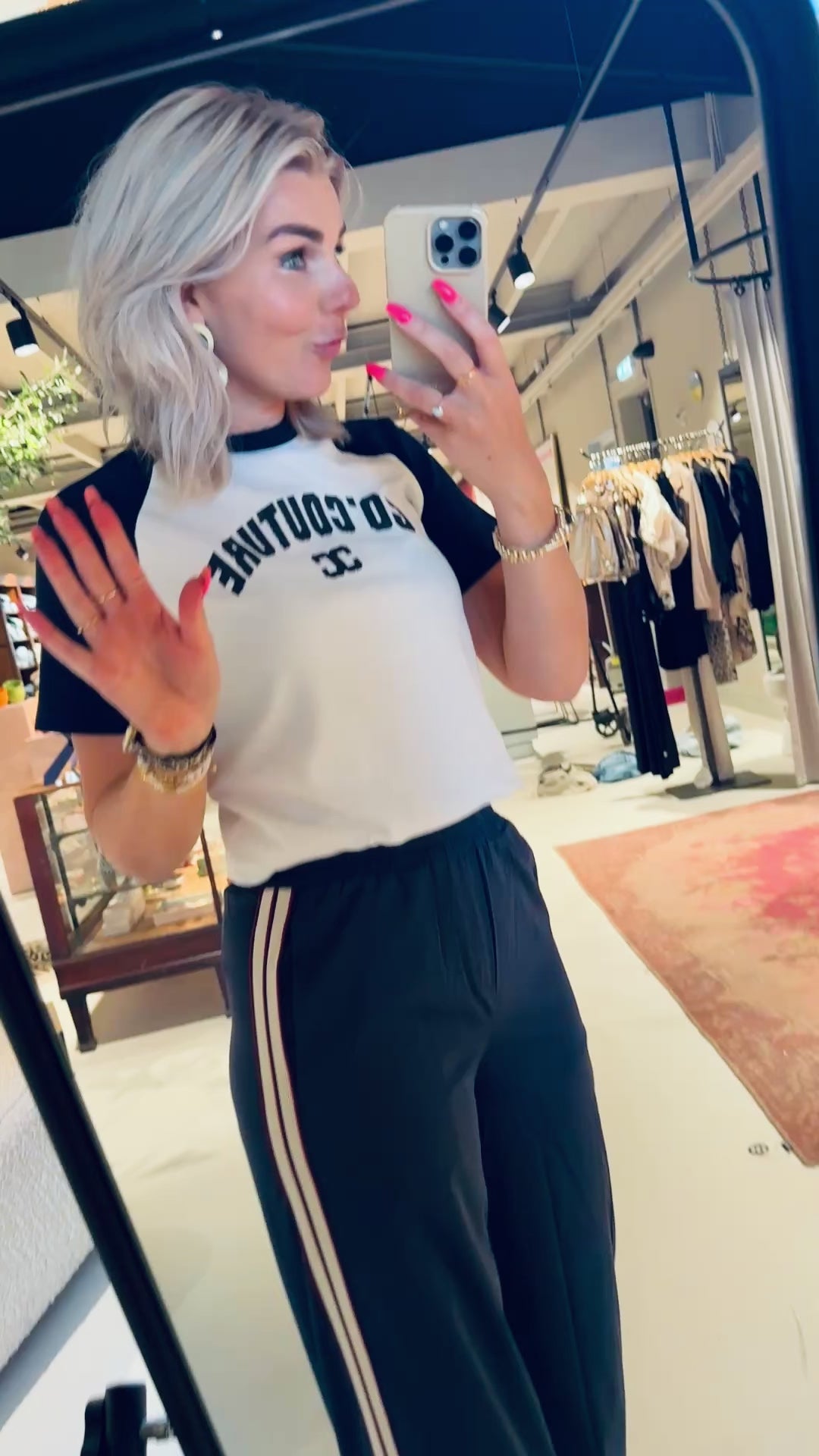 EdgeCC Block Tee - OffWhiteNavy