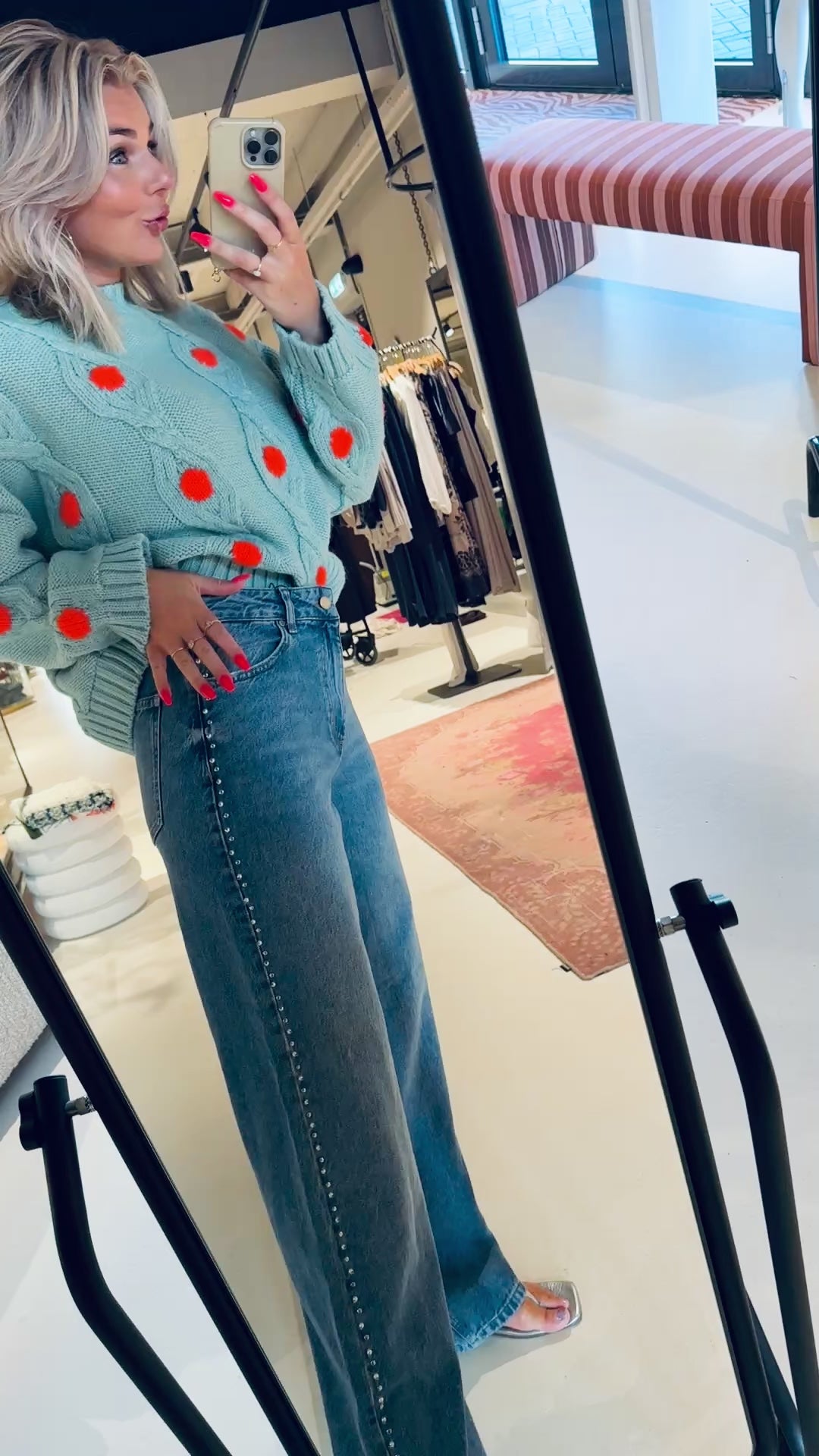 Ixel Dotted Knited Pullover