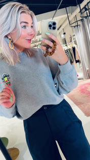 Insult wide leg pants