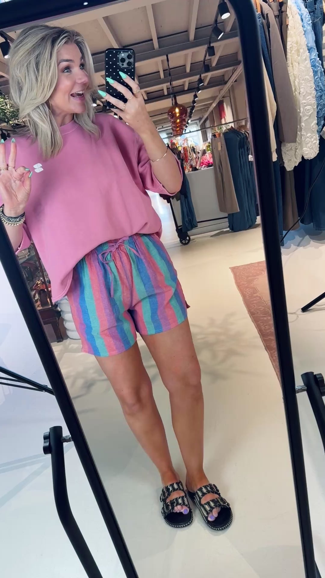 Isa rainbow shorts