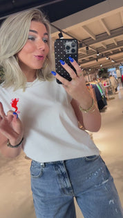 Jungala Embroidered T-shirt