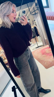 W25L246 Jumper - Aubergine