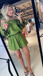Jegan Off Shoulder Minidress