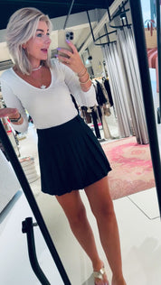 MarinCC Plissé Skirt - Navy