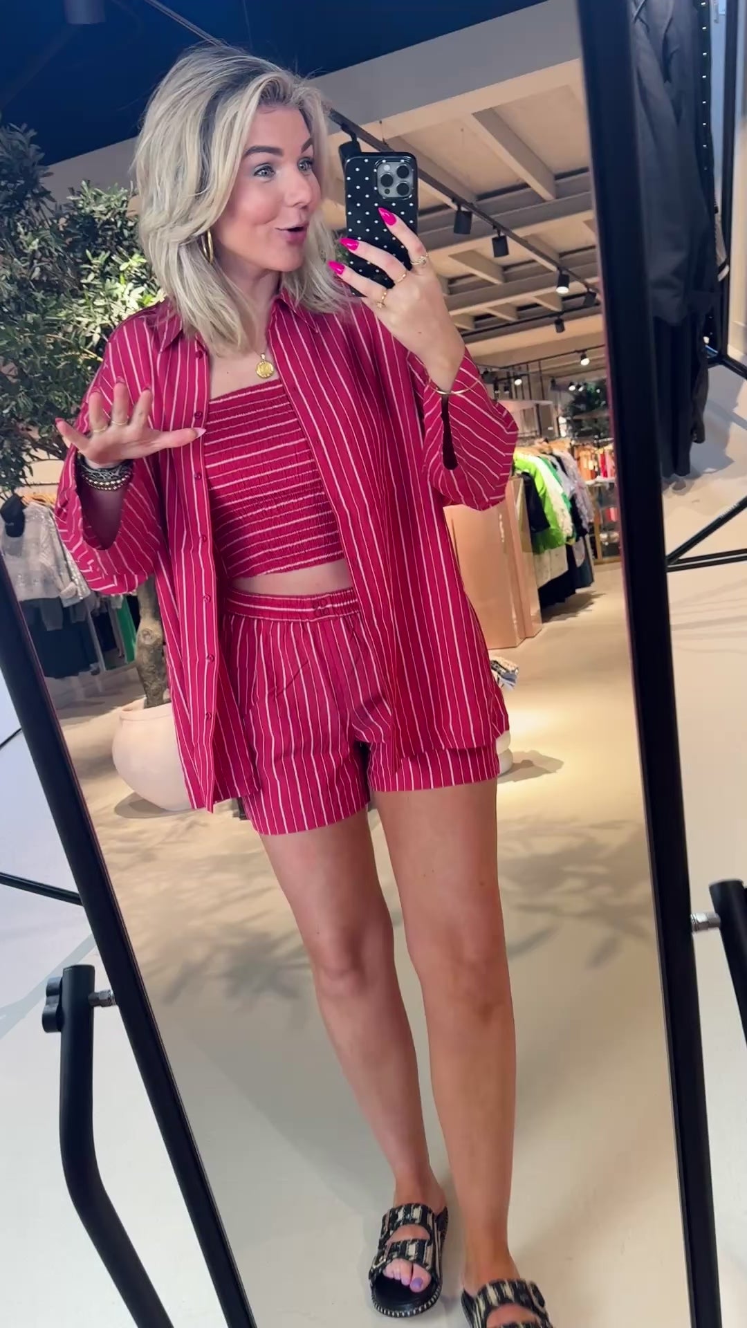 Lise striped relaxed shirt