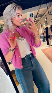 EAST19NH25 Gilet - Rose Bubble Chine