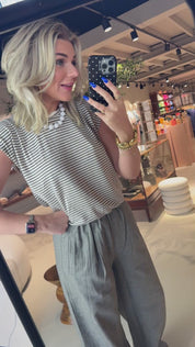 Nilou small stripe top