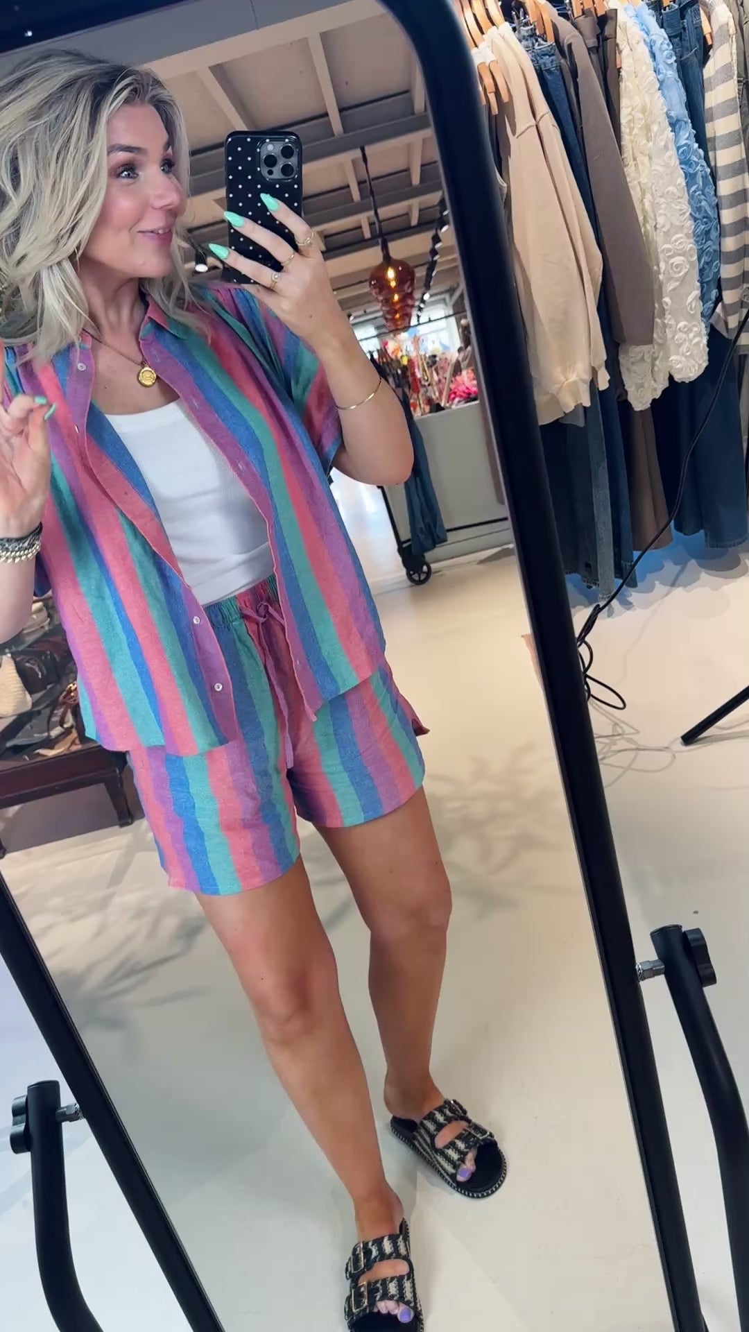 Isa rainbow shorts
