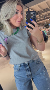 Jungala Embroidered T-shirt