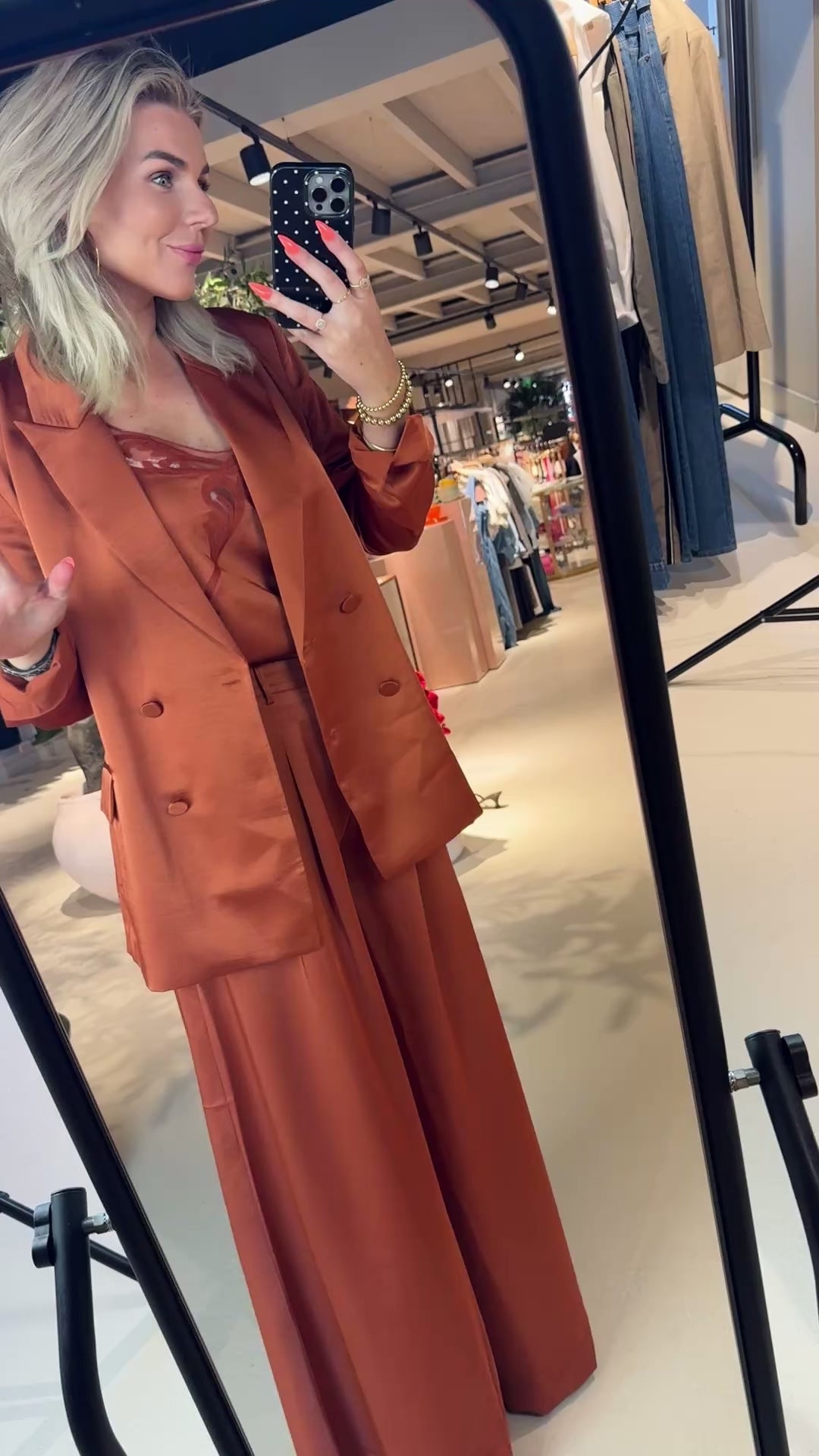 Sevigny relaxed satin blazer