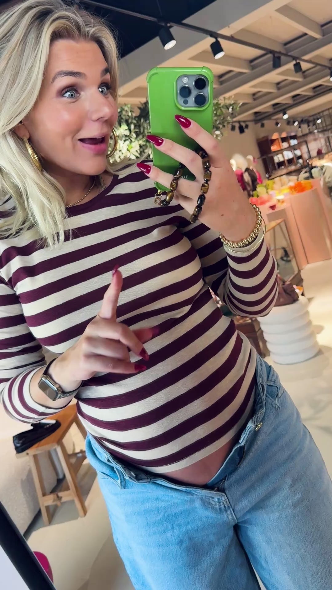Basic Is Big Stripe Top