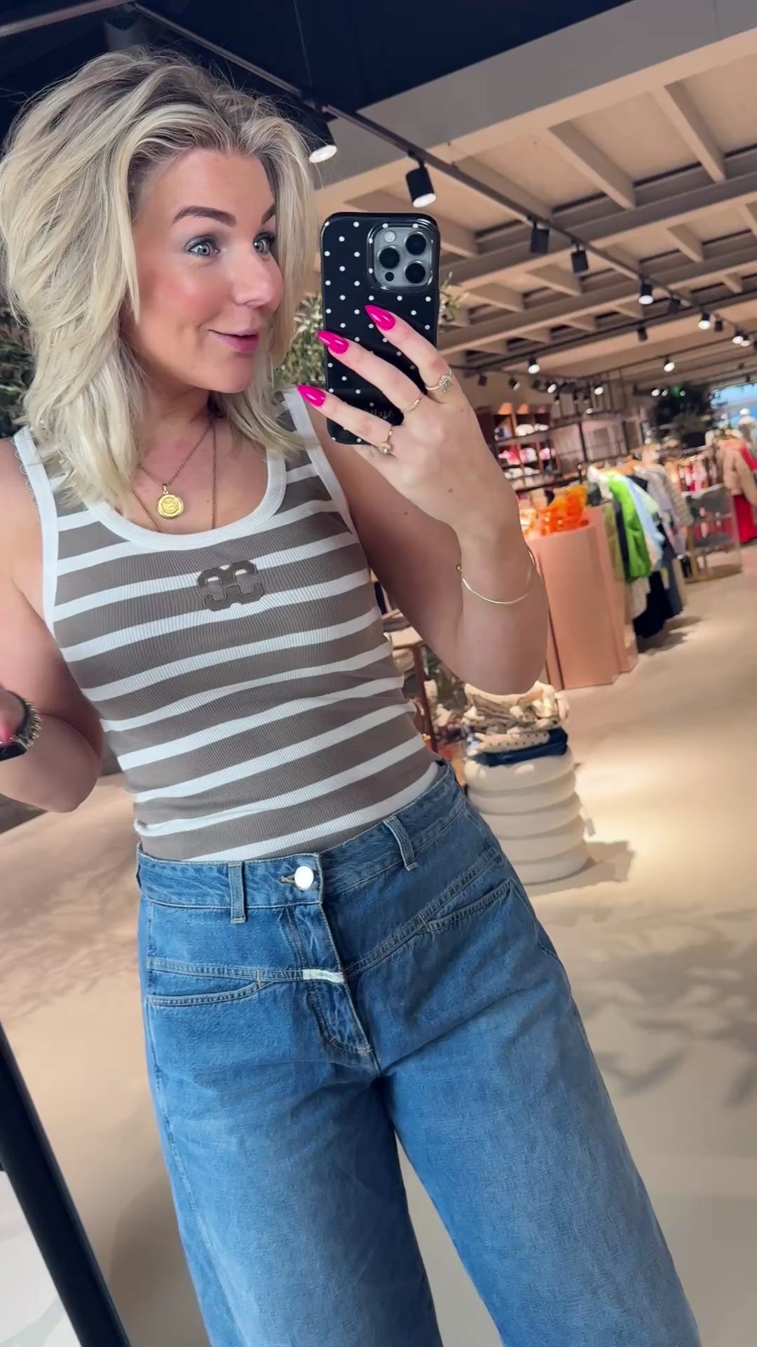 GrannyCC Rib Emb. Tank Top