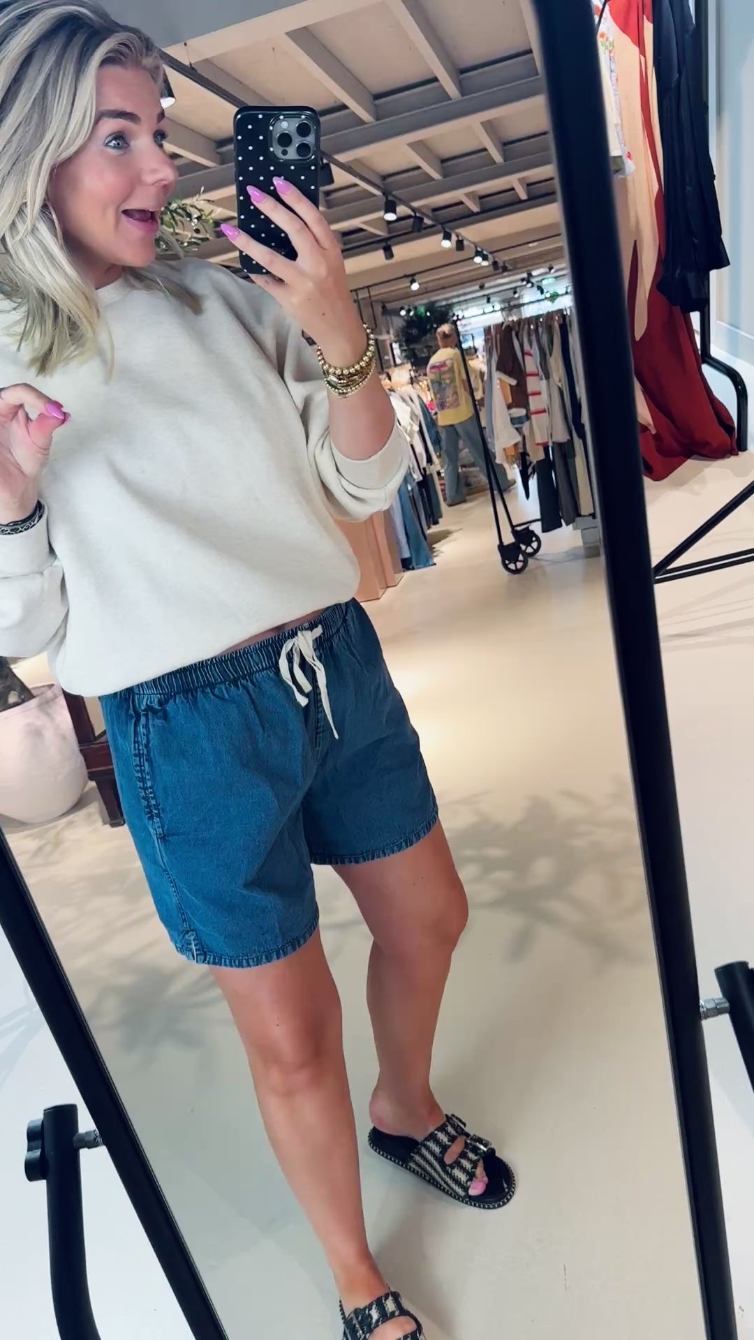 Misa denim shorts