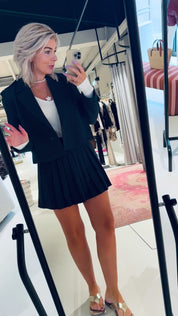 MarinCC Plissé Skirt - Navy