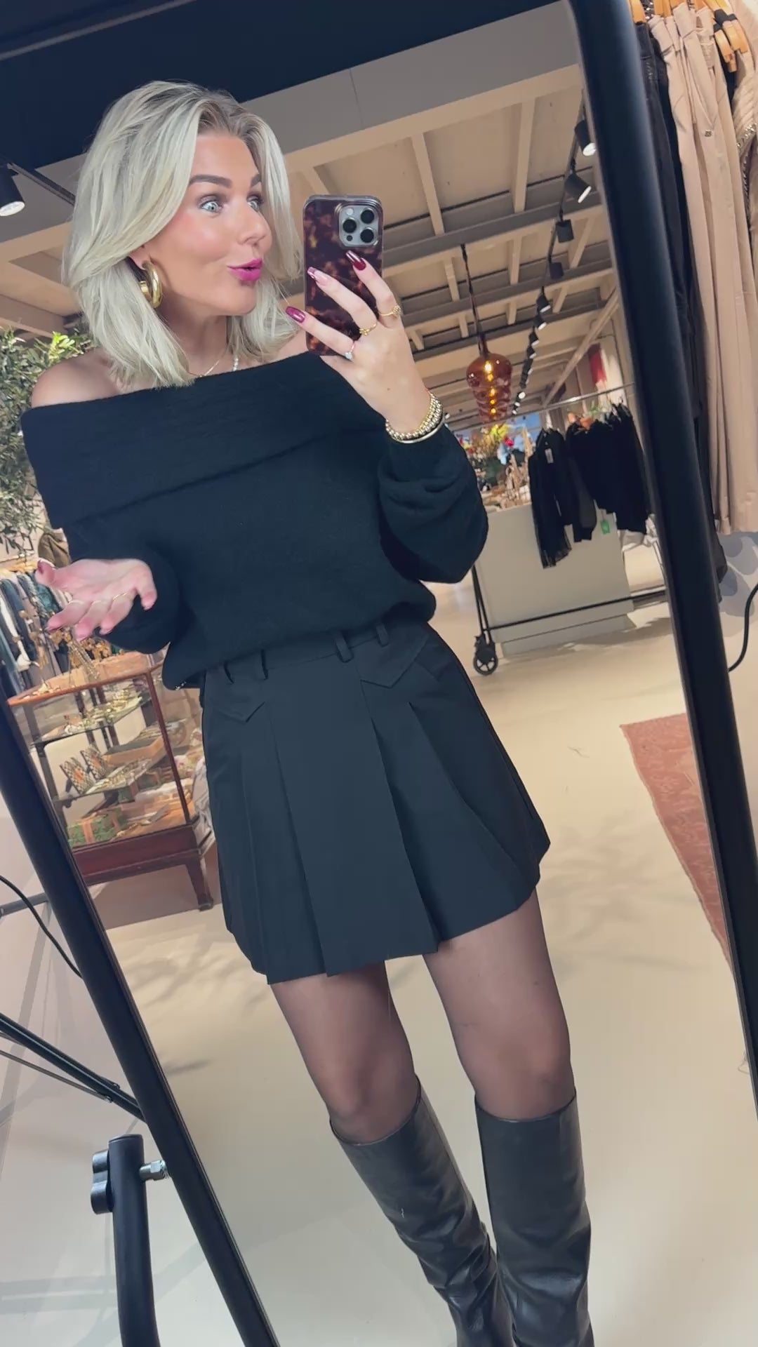 Antya off shoulder sweater