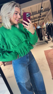 Johns pullover with fringes