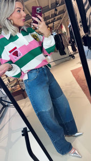 Joueur striped sweatshirt