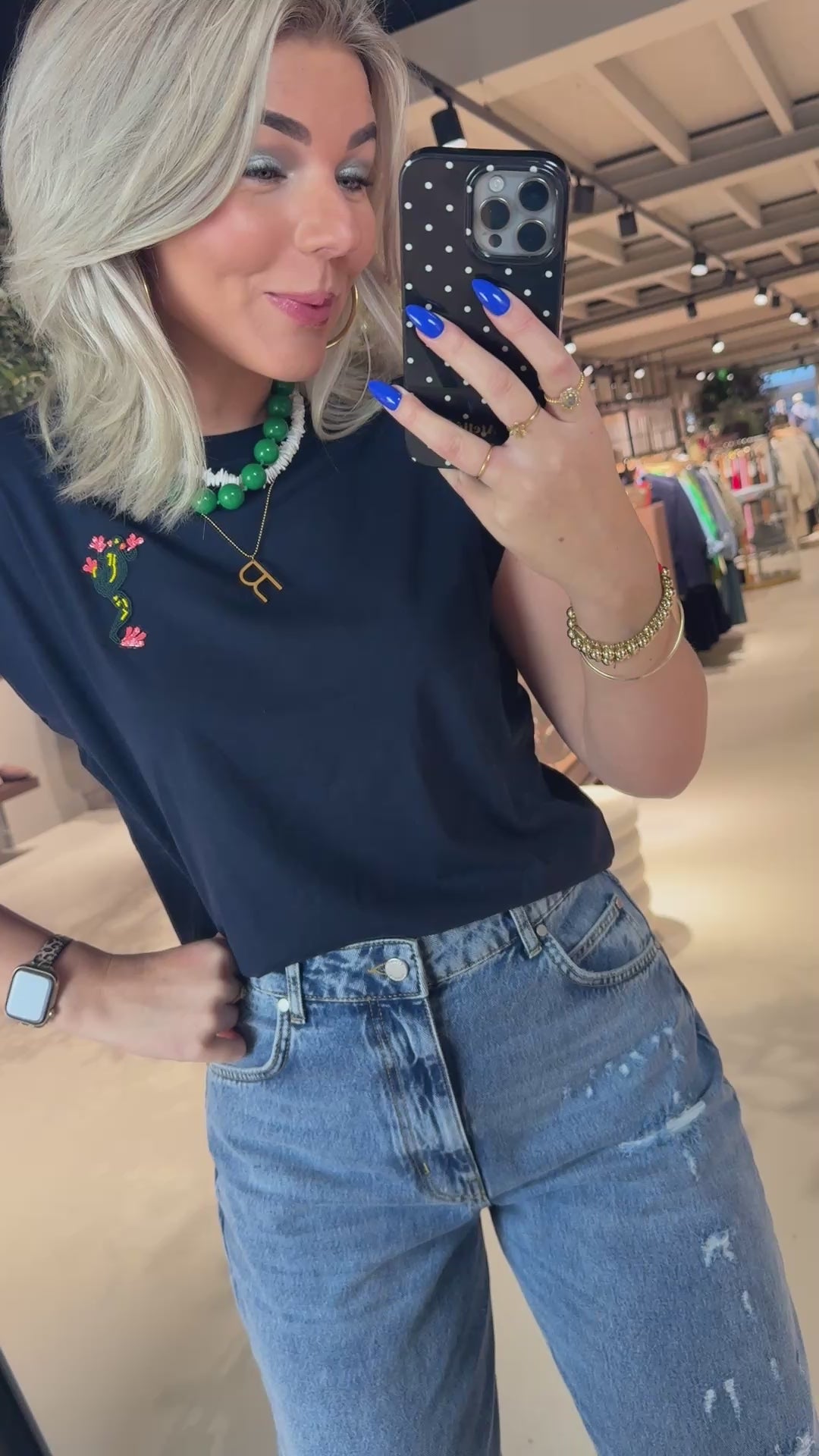 Jungala Embroidered T-shirt