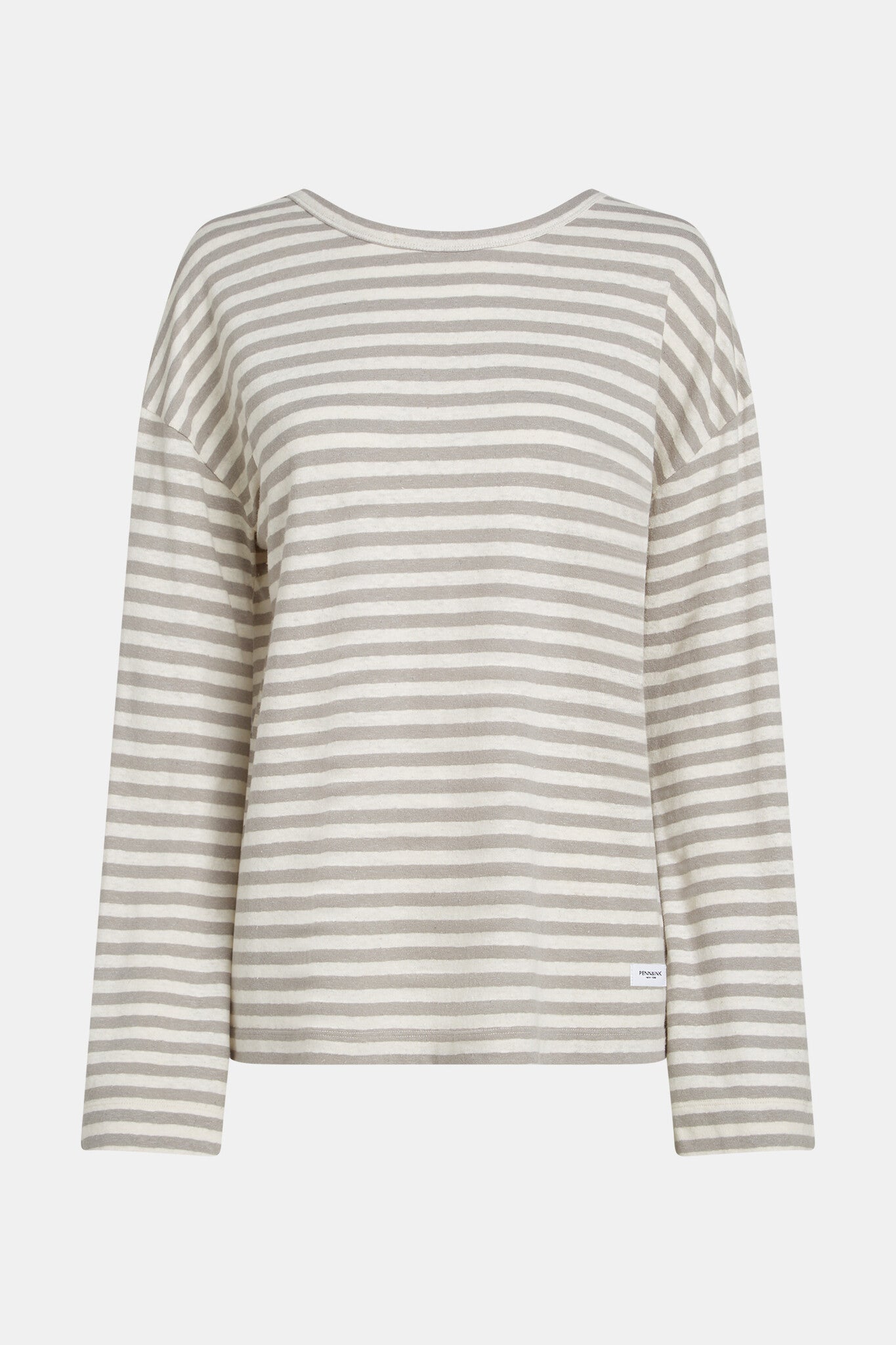 S25F1648LTD Longsleeve stripe - Ecru/Cool grey