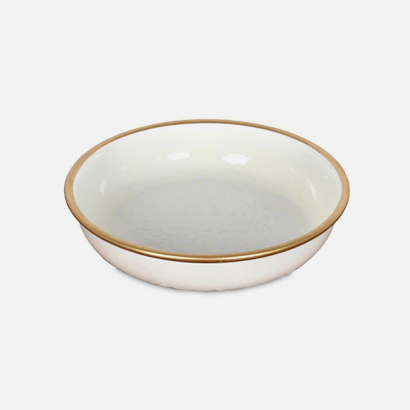 Schaaltje Zireg Rond Mini Ivoor