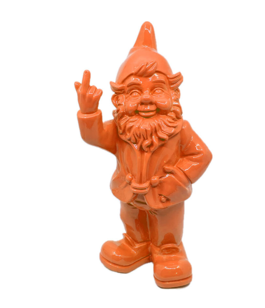 Kabouter F*ck you - Oranje 20cm