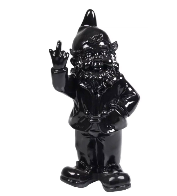 Kabouter F*ck you - Zwart 20cm