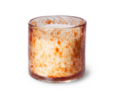 glass scented candle: retro porch night