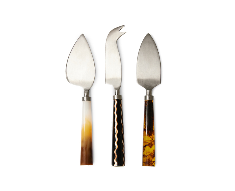 AKE1139 Cheese knives havana (set of 3)