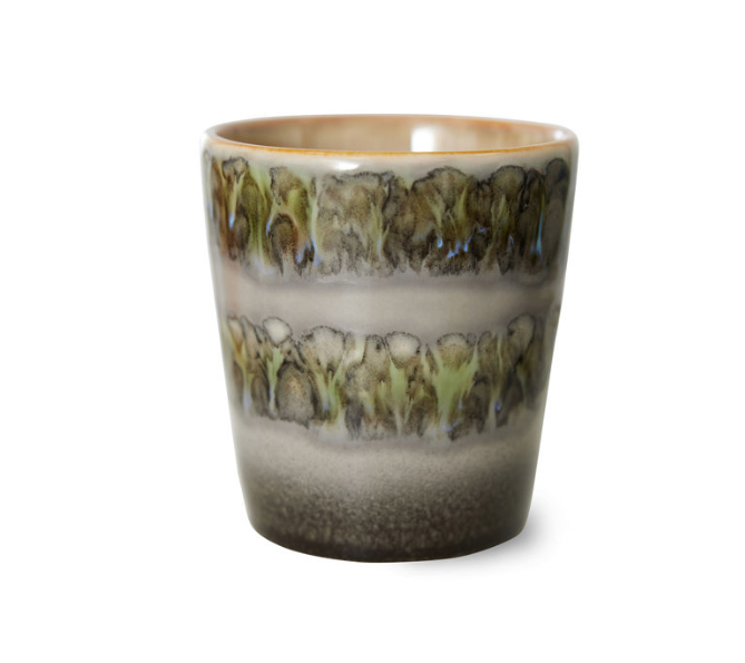 ACE7214 70s ceramics: coffee mug, fern