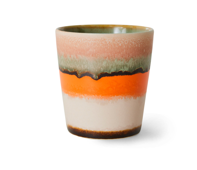 ACE7216 70s ceramics: coffee mug, burst