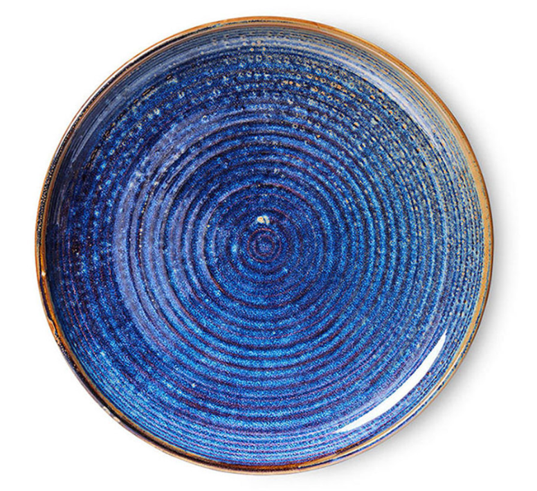 ACE7145 Chef ceramics: dinner plate, rustic blue