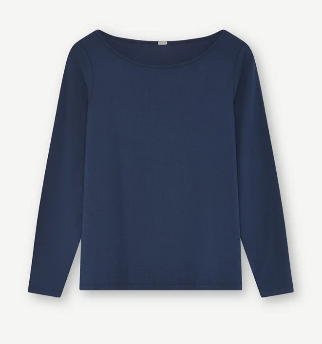 Jill, L/S slim t-shirt - 4978 Midtnight