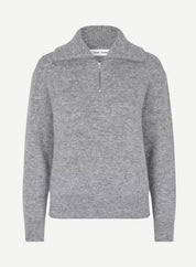 Saanour HZ Sweater 7355 - Grey Mel.