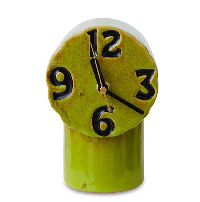 ACL0003 Retro ceramic clock olive
